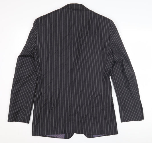 Next Men's Grey Striped Blazer 36S