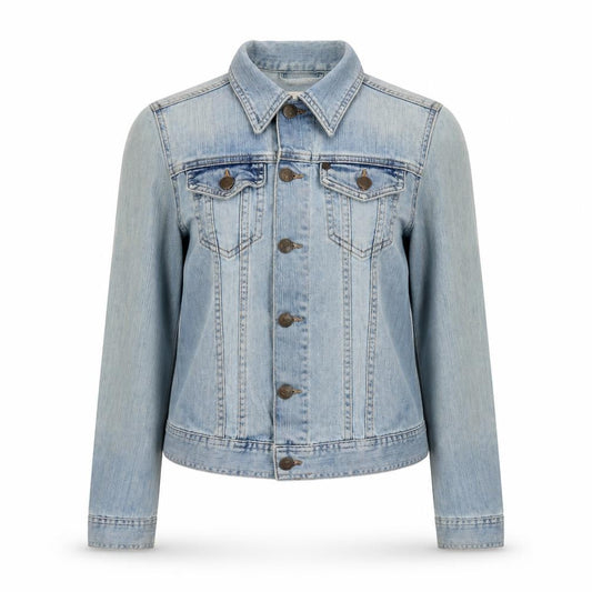 Women’s &Jacket Denim Blue Basic Jacket Size 8
