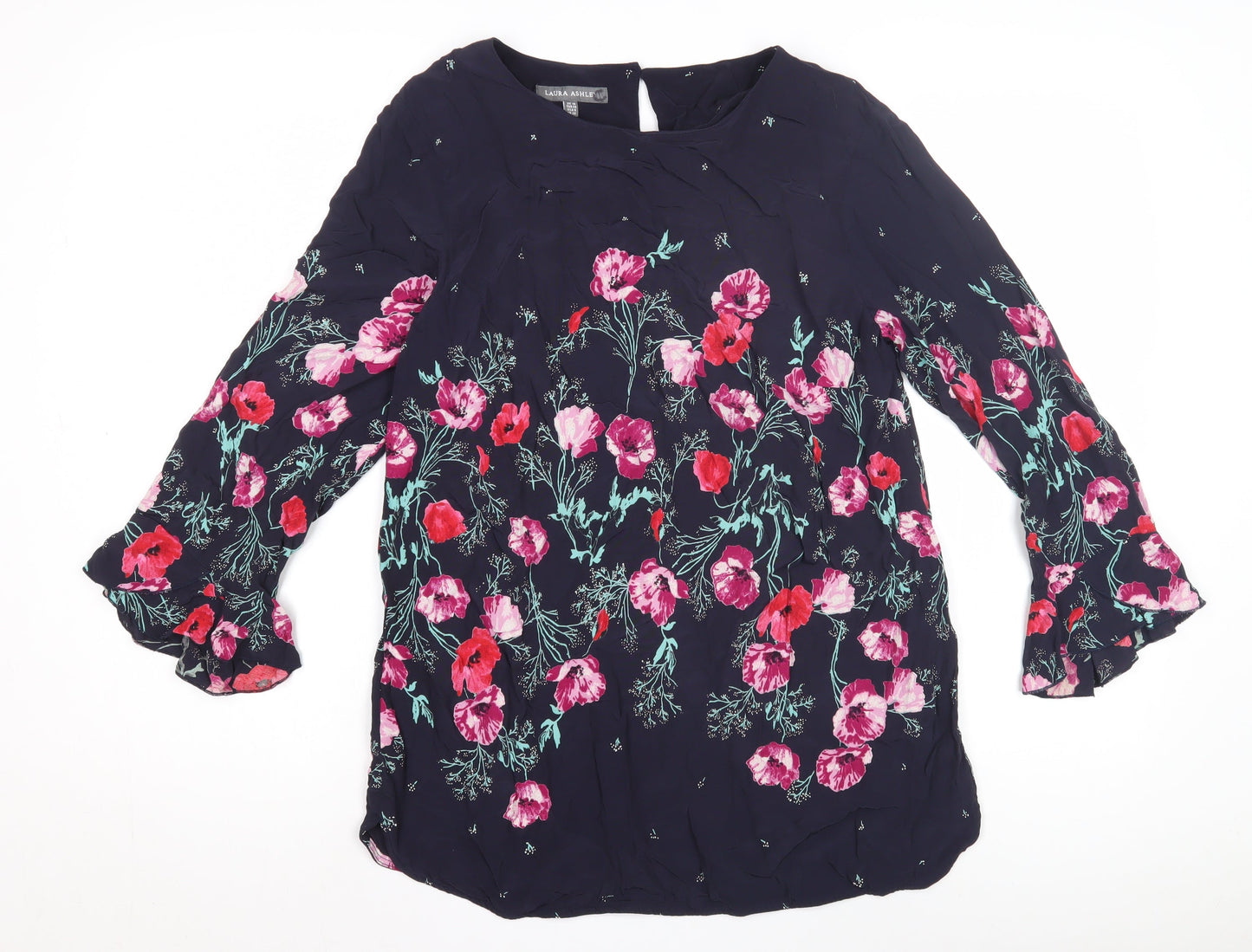 Laura Ashley Women's Floral Blouse, Multicoloured, Size 10