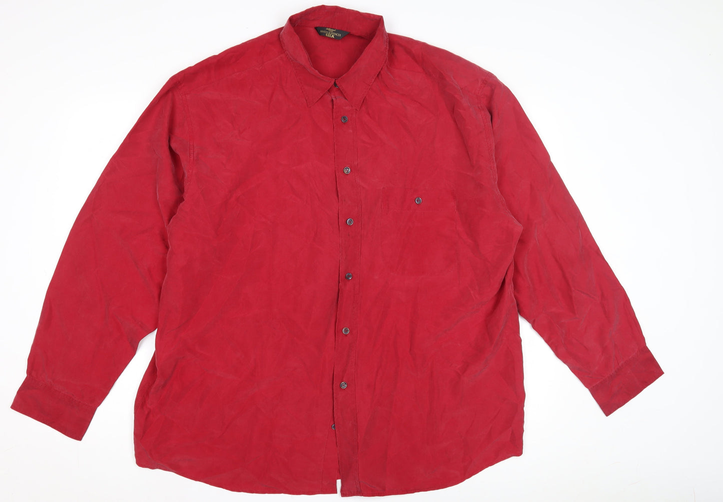 Marks and Spencer Men's Red Dress Shirt 5XL