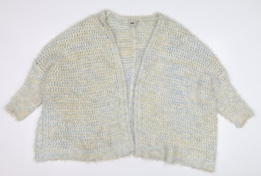 ASOS Women's Beige Open-Knit Open Front Cardigan Size 12