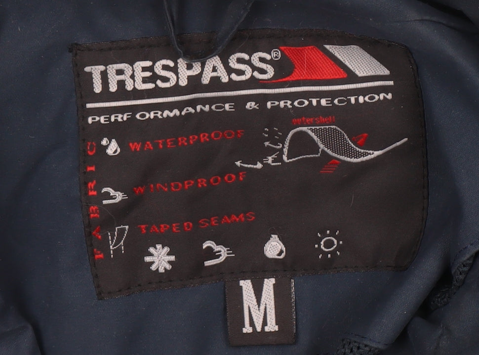 Trespass Men's Navy Parka Jacket, M, Waterproof & Windproof