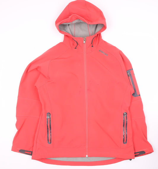 TOG 24 Women's Red Hooded Soft Shell Jacket Size 10