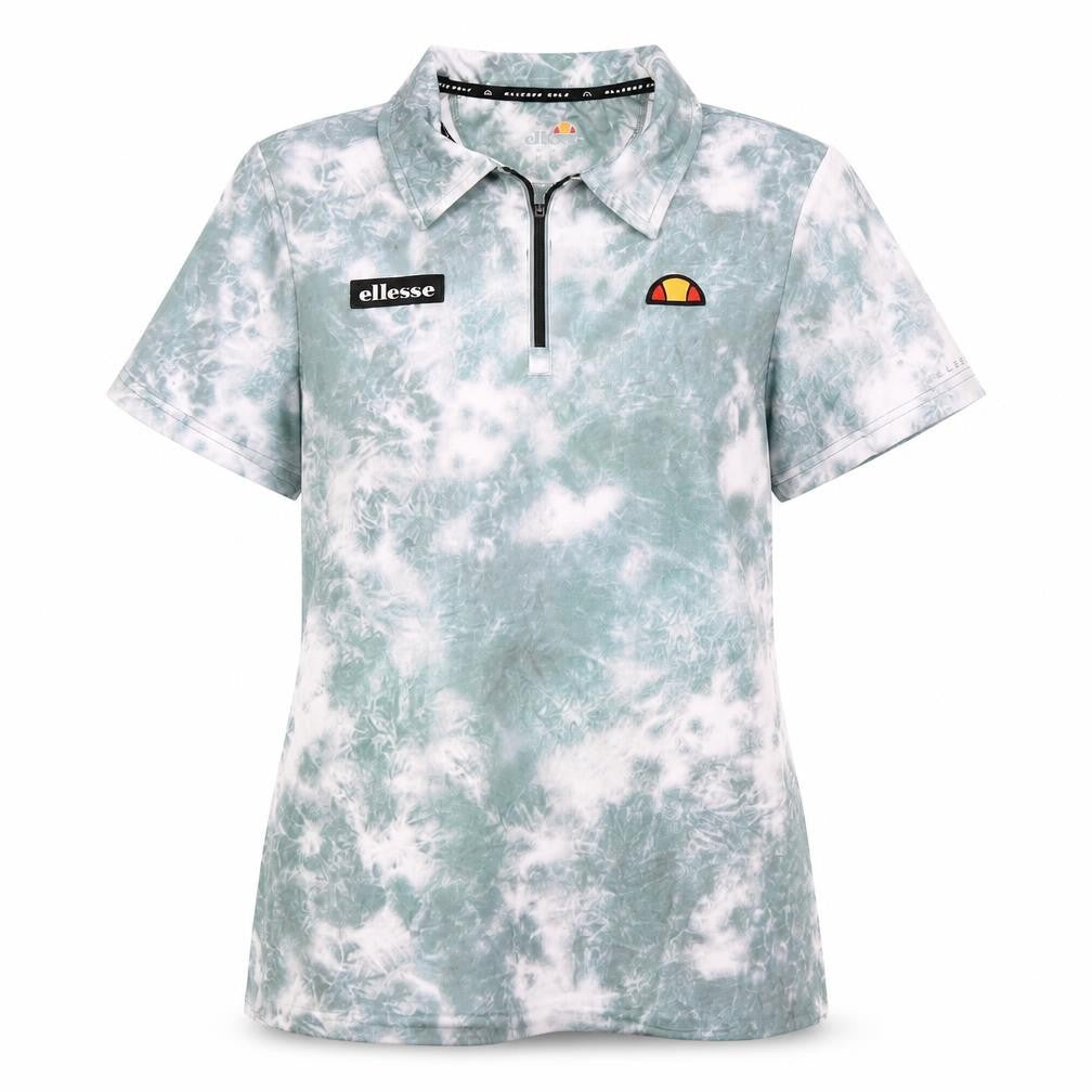 Womens UK Size 14 ellesse Blue Polyester Blend Polo