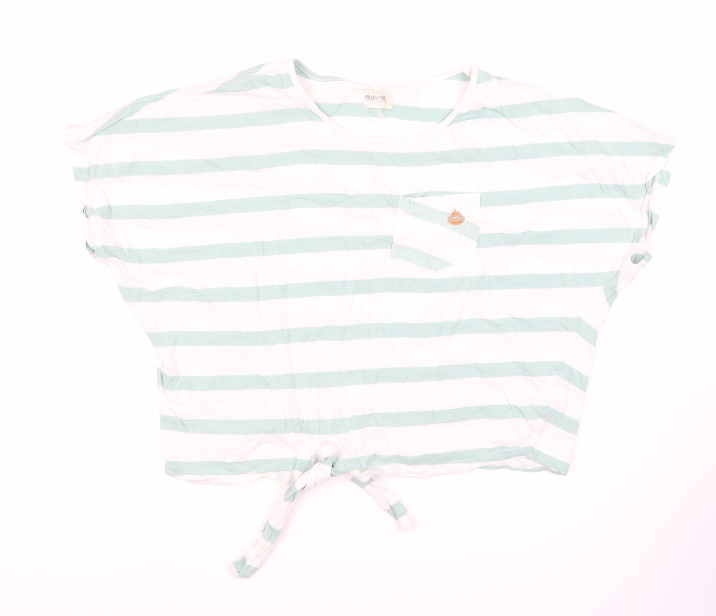 Saltrock Women's Striped Cropped T-Shirt, Size 12