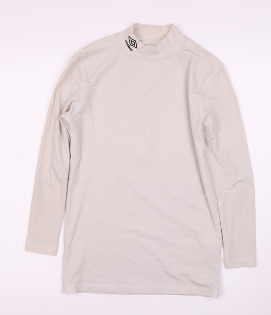 Umbro Women's Beige Long Sleeve Activewear Top L