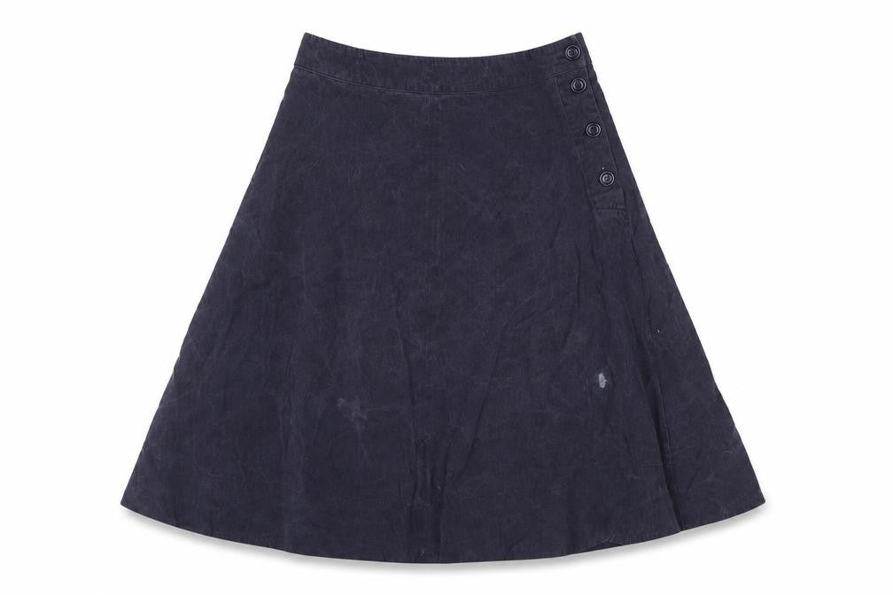 Hobbs Women's Blue Wool A-Line Midi Skirt Size 8