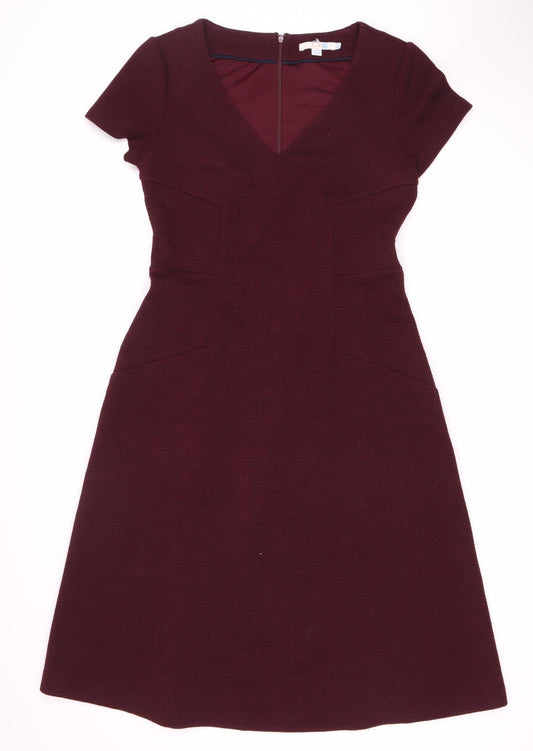Boden Women's Red Sheath Dress Size 10 Formal Knit