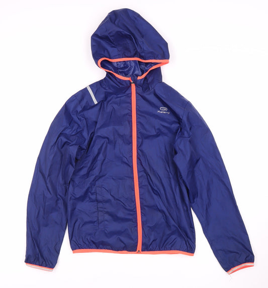 Decathlon Boys Blue Windbreaker Jacket 10 Years