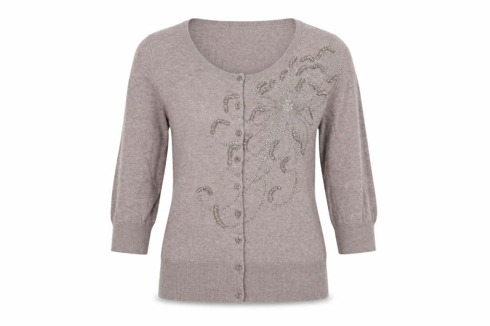 Monsoon Women's Beige Cardigan Size 10