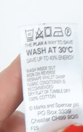 Marks and Spencer Women's Blue Stripe Cowl Neck Jumper