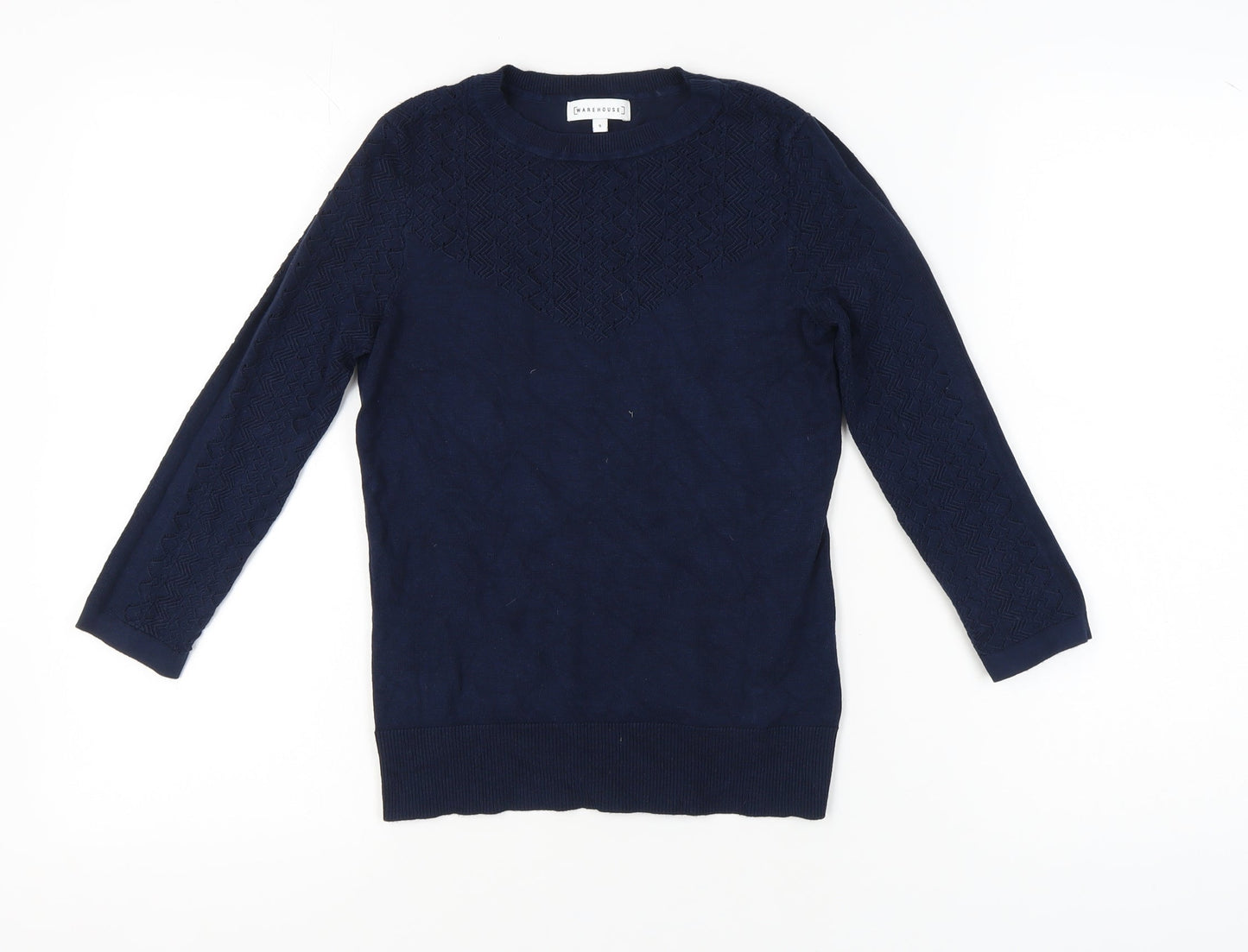 Warehouse Women's Blue Pullover Jumper, Size 8