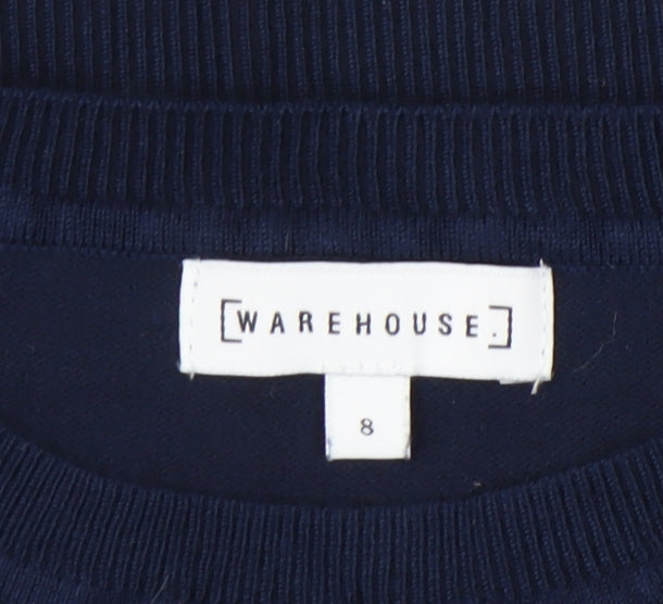 Warehouse Women's Blue Pullover Jumper, Size 8