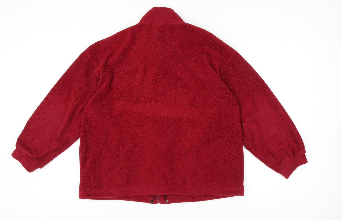 Marks and Spencer Women's Red Fleece Jacket, Size 14
