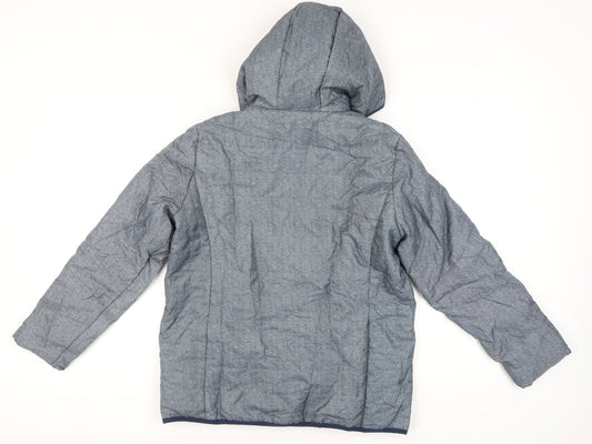 Nathalie Andersen Women's Blue Hooded Jacket, S, Casual
