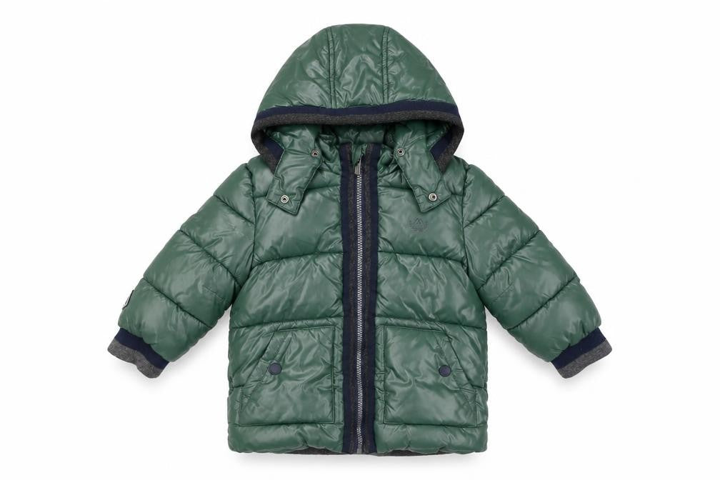 Mayoral Boys Green Puffer Jacket Age 2 Winter Warm Hooded