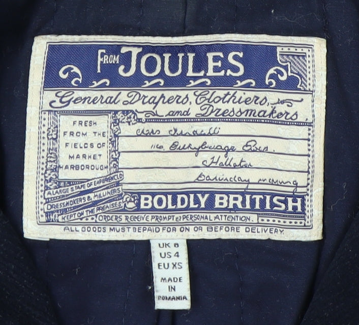 Joules Women's Multicoloured Plaid Jacket Size 8