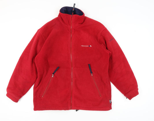 Trespass Men's Red Fleece Jacket Size 36
