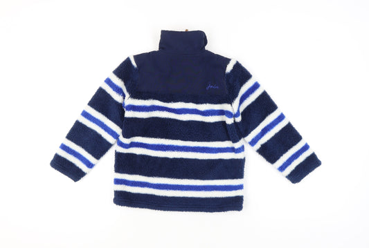 Joules Girls Blue Striped Pullover Sweatshirt 5-6 Years