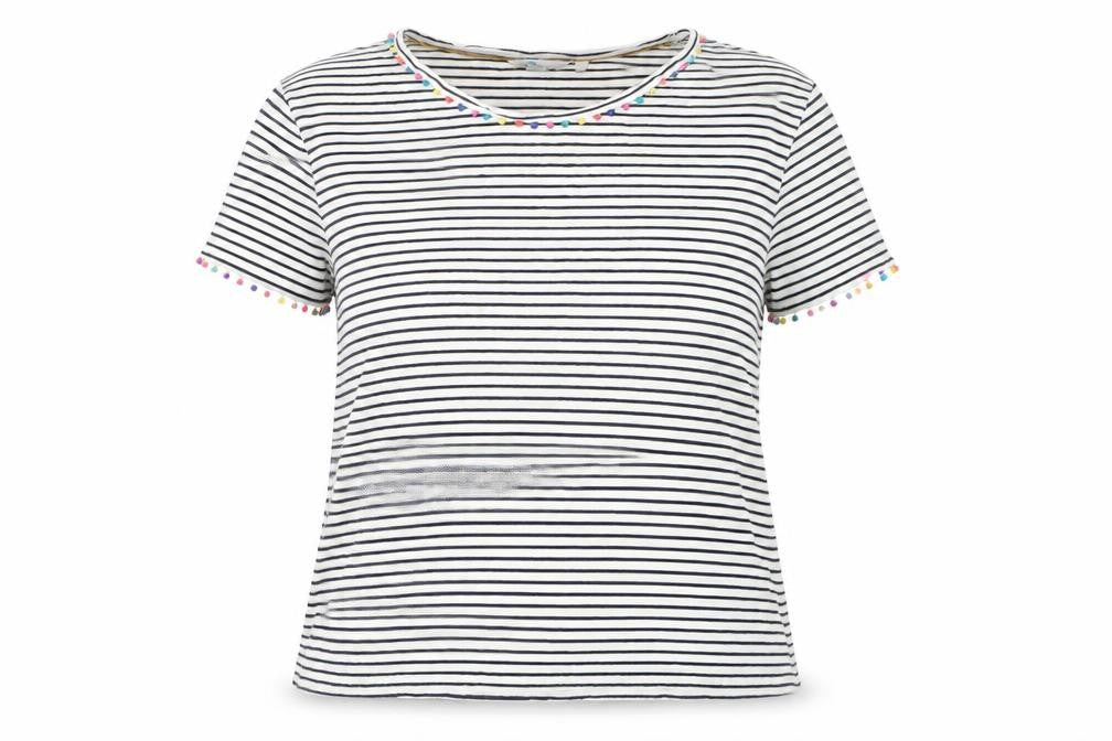 Womens UK Size XL Boden White Cotton T-Shirt