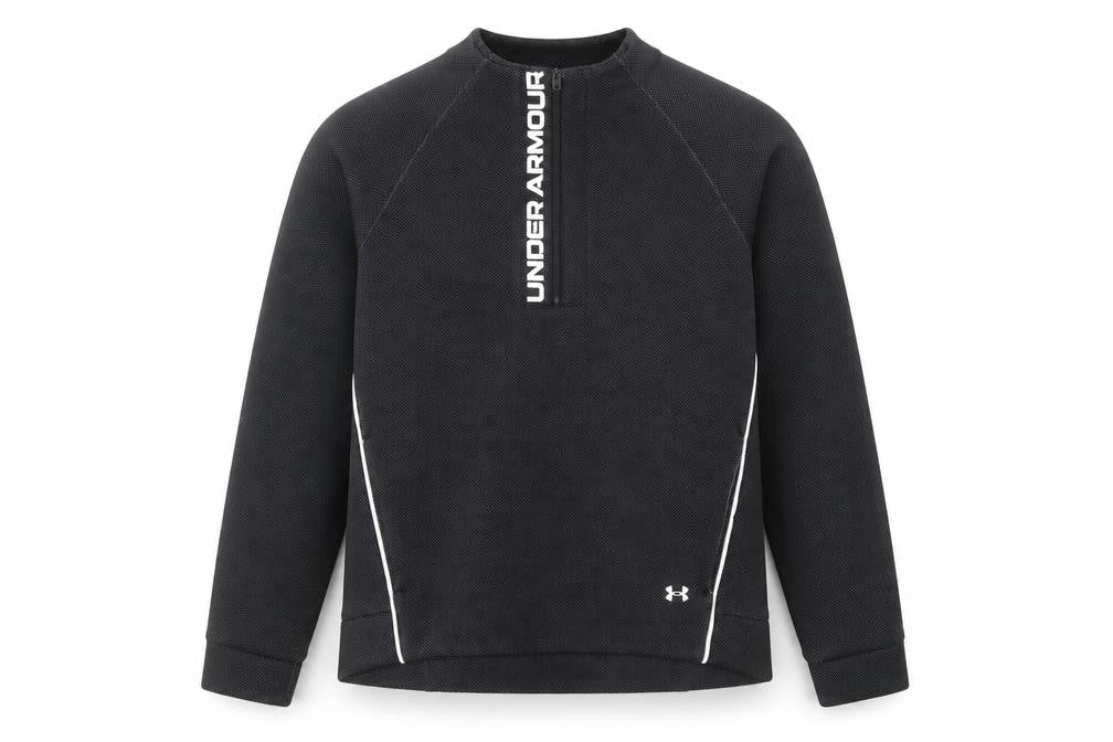 Mens UK L Relaxed Under armour Black Pullover Sweatshirt