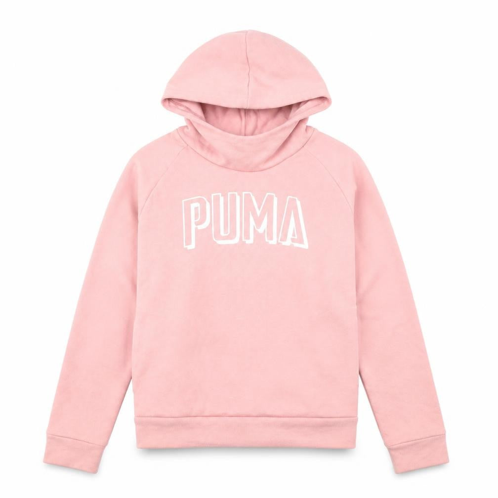 Womens UK XS Regular PUMA Pink Pullover Hoodie