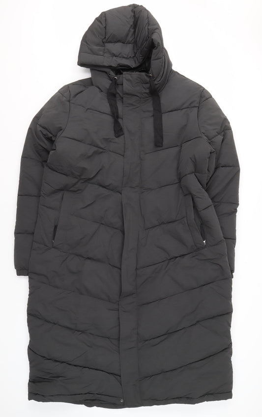 TOG24 Men's Black Puffer Jacket M Hooded