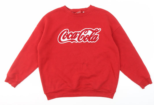 Coca-Cola Unisex Red Pullover Sweatshirt S