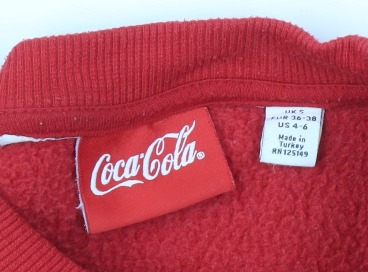 Coca-Cola Unisex Red Pullover Sweatshirt S