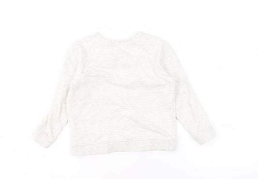 Barbour Girls White Bunny Graphic Sweatshirt S