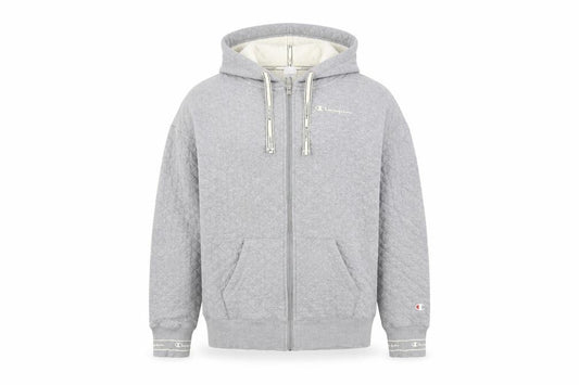 Mens UK S Regular Champion Grey Full Zip Hoodie