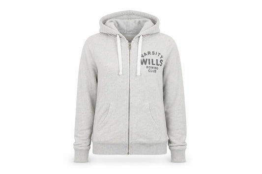 Womens UK 8 Regular Jack Wills Grey Full Zip Hoodie