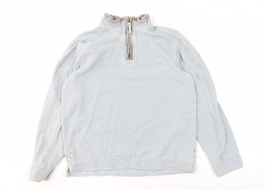 Fat Face Men's Blue Full Zip Sweatshirt, Size S