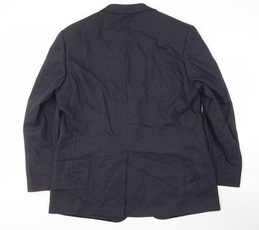 Marks and Spencer Men's Blue Wool Blazer 46 Long