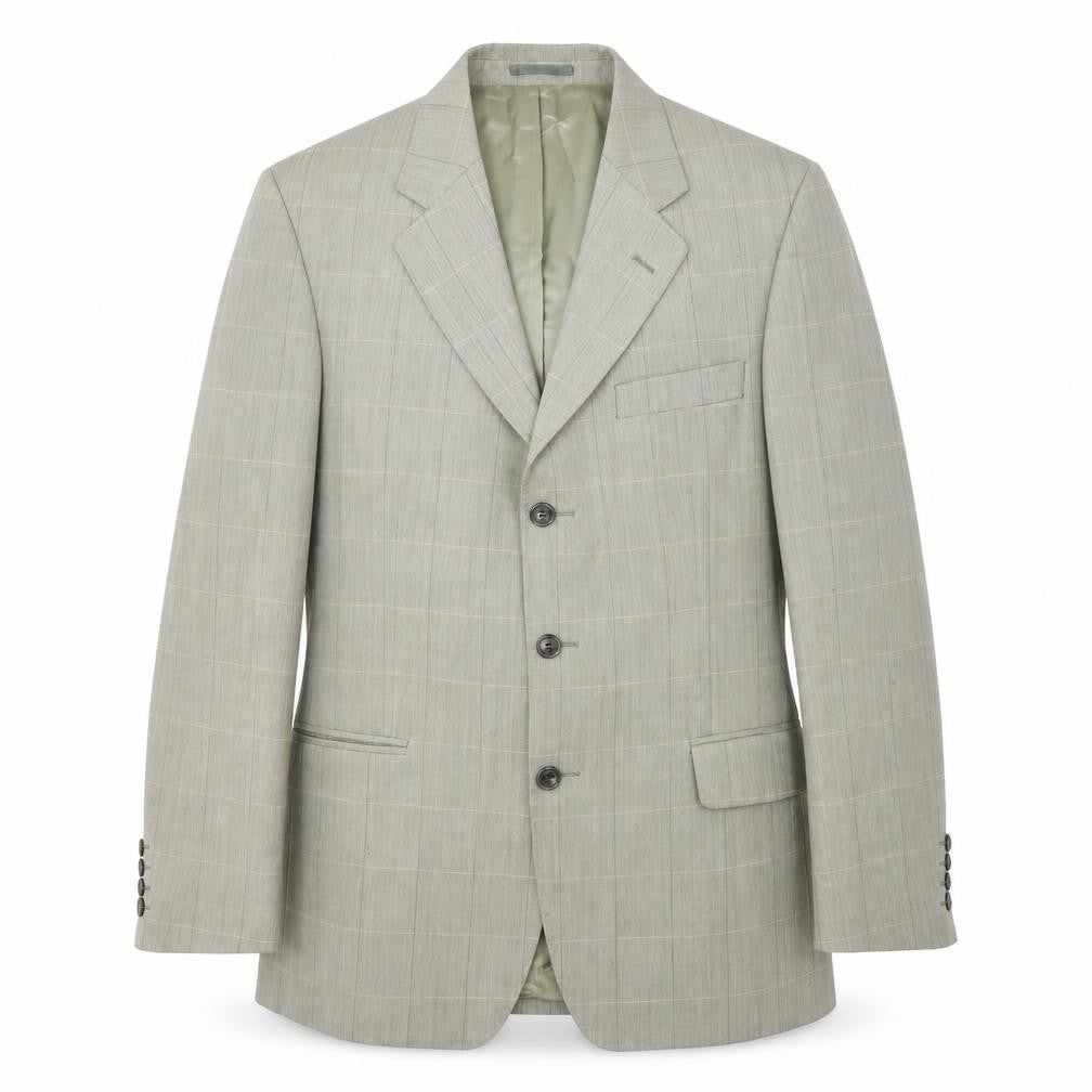 Mens 40 Chest Regular Magee Grey Three-Button Blazer