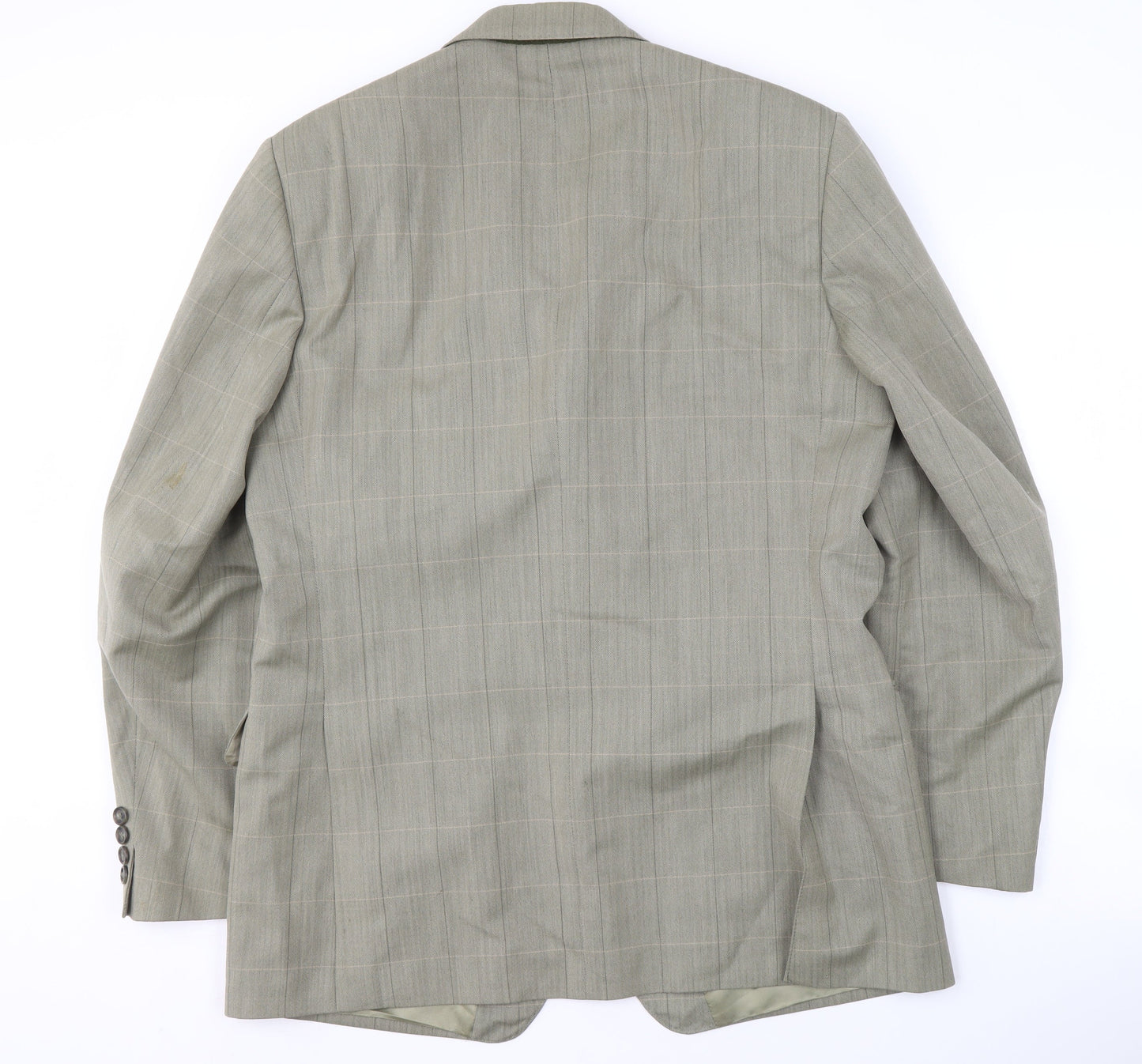 Magee Men's Grey Check Blazer, Size 40R Business Formal