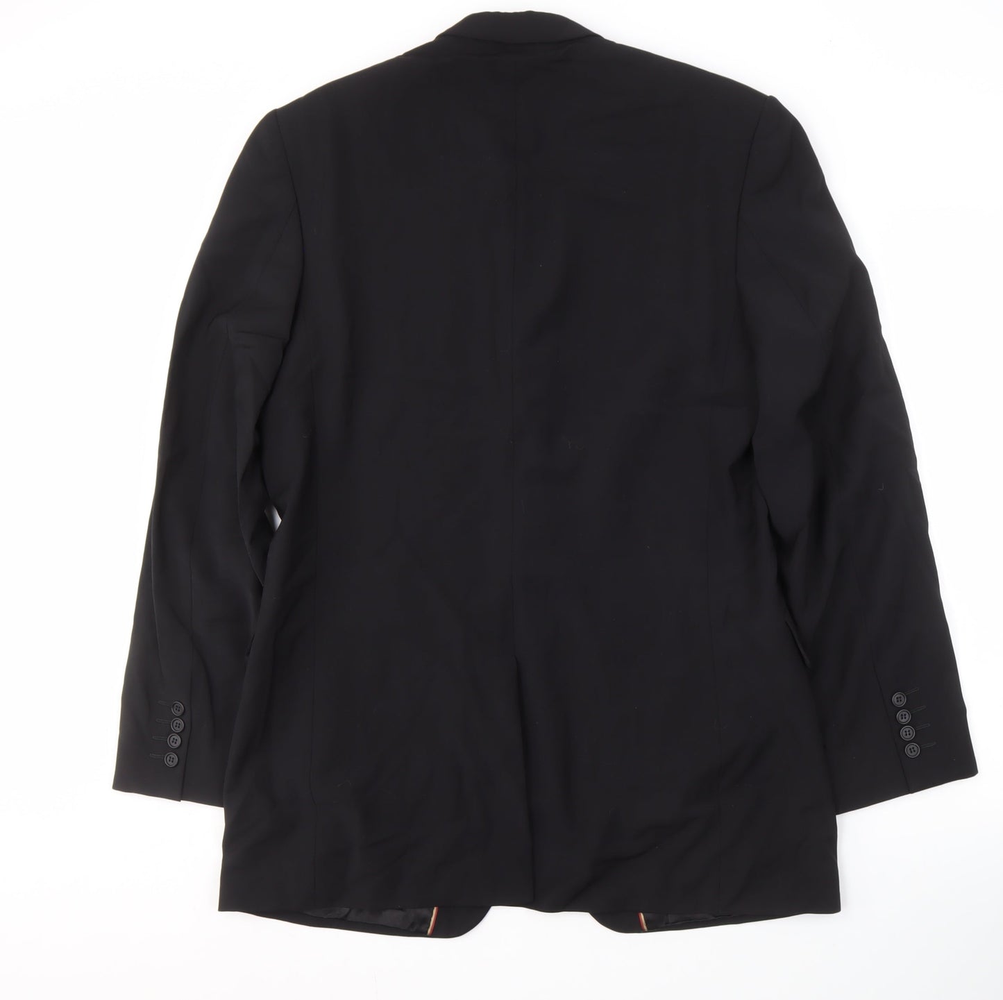 Jasper Conran Men's Black Wool Blazer, Size 42 Long