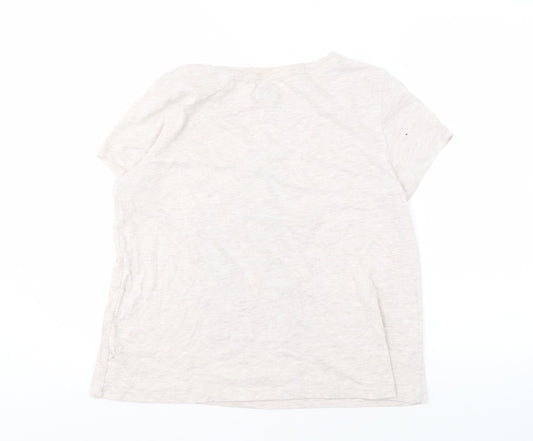 Looney Tunes Women Beige Cartoon T-Shirt, Size 18