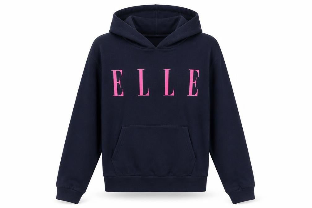 ELLE Girls Blue Pullover Hoodie - Size 14/15 Years