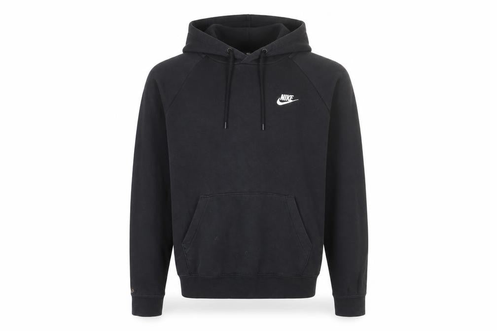 Mens UK S Regular Nike Black Pullover Hoodie