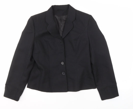 BHS Women's Black Suit Jacket, Size 12, Lined