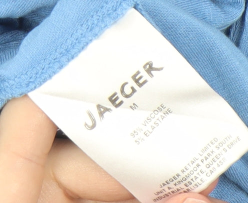 Jaeger Women's Blue 3/4 Sleeve T-Shirt Medium