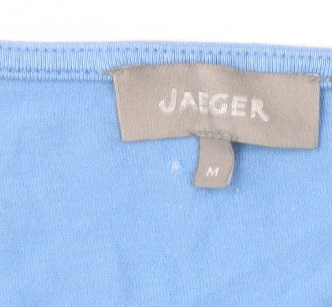 Jaeger Women's Blue 3/4 Sleeve T-Shirt Medium
