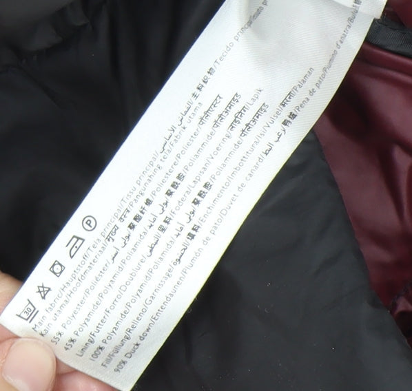 Jack Wills Women's Black Puffer Coat Size 8