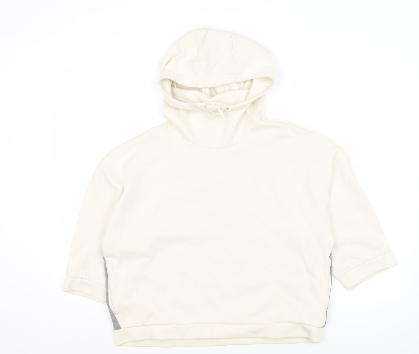 Puma Women's Ivory Hoodie Size 12 Comfortable Knit