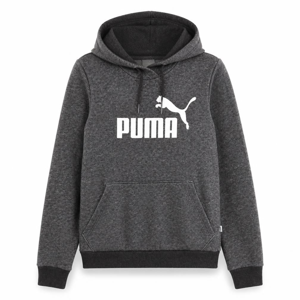 Womens UK XS Regular PUMA Grey Pullover Hoodie