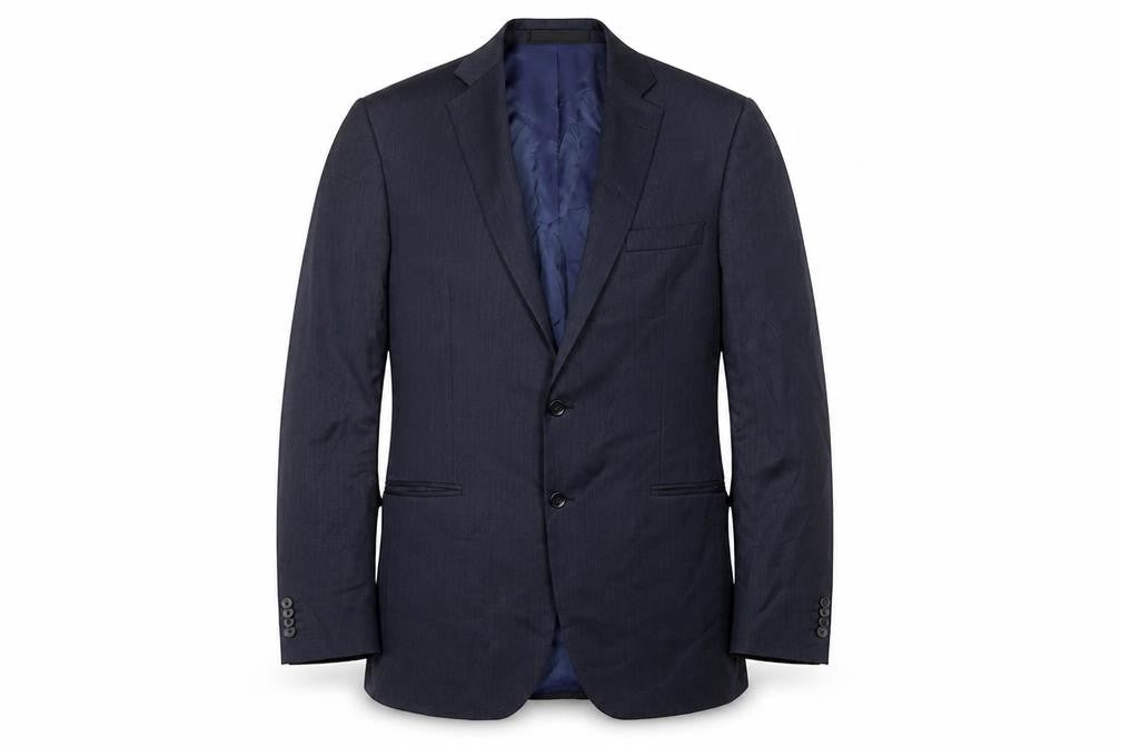 Marks and Spencer Men's Blue Long Blazer Size 42L