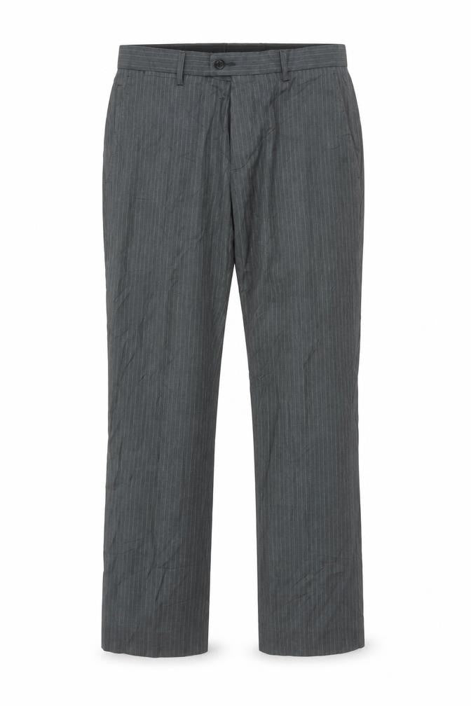Butler & Webb Men's Grey Striped Business Trousers 34