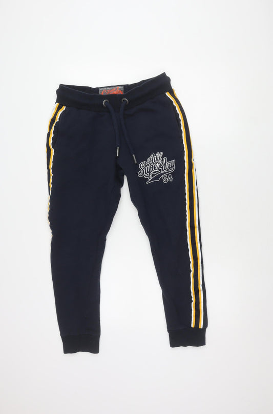 Superdry Men’s Blue Jogger Trousers S Gym Training