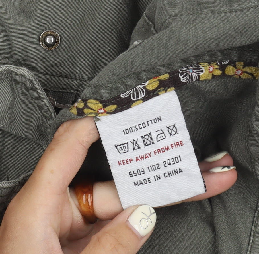 White Stuff Women's Green Military Jacket Size 8